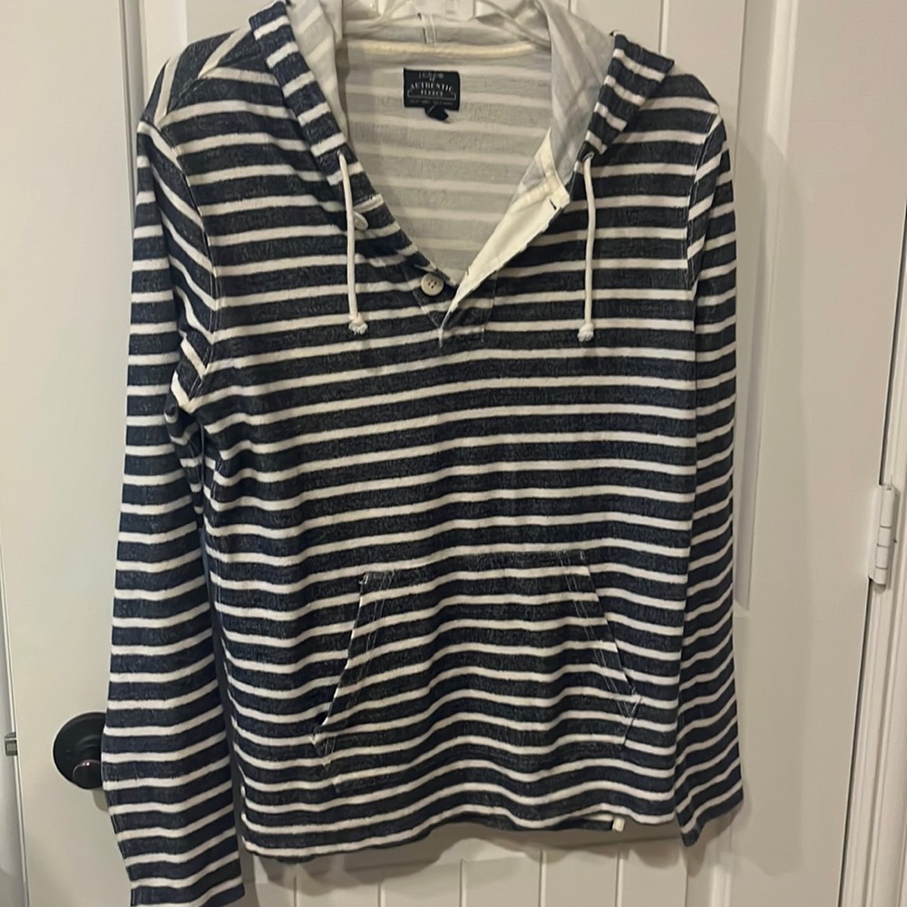 J Crew striped hoodie